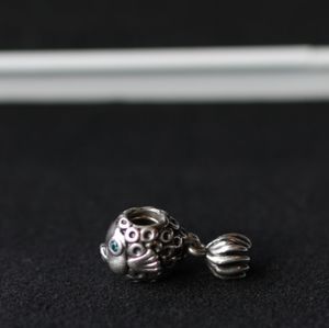 PANDORA Fish Charm Blue Topaz Sterling Silver